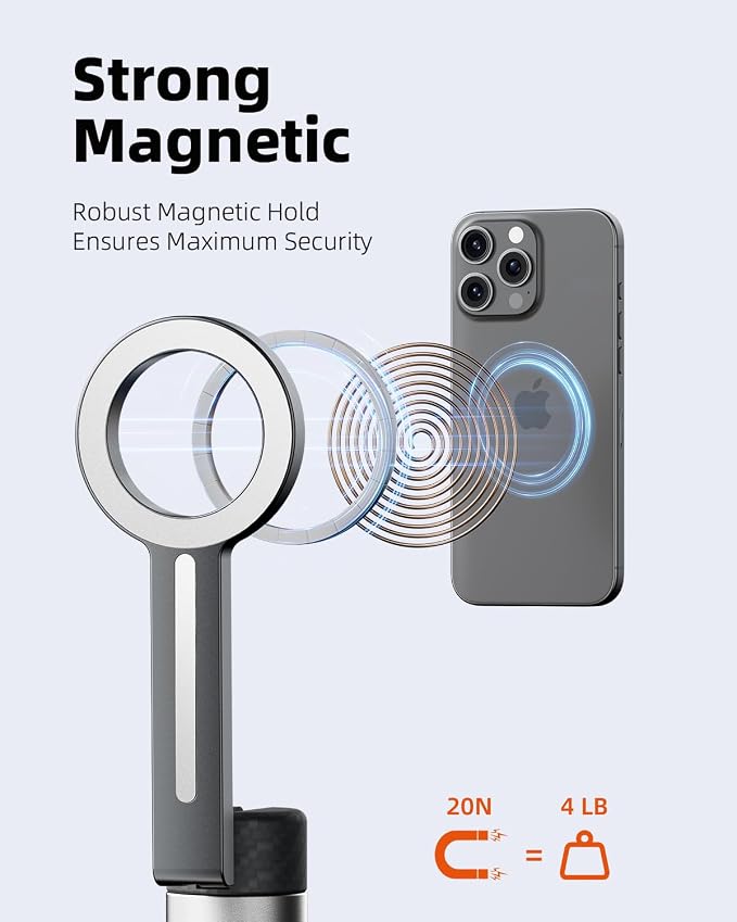TODI 65" Magnetic Tripod for iPhone - Image 2