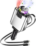 Retractable Car Charger with Air Freshener Diffuser & Star Lights, Car by Beatinquen