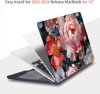 Teryeefi Compatible with MacBook Air 15 inch Case Release 2023 2024, Fits Model - Image 5