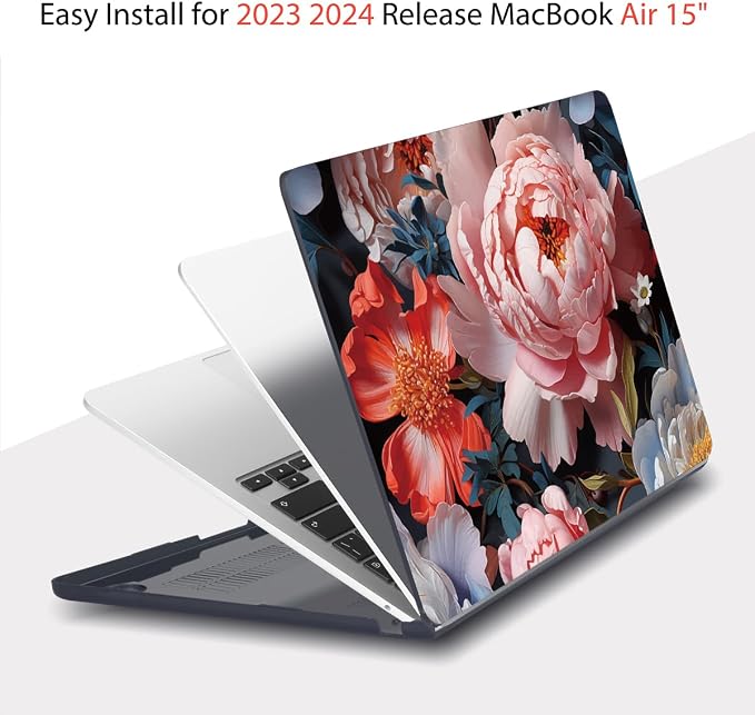 Teryeefi Compatible with MacBook Air 15 inch Case Release 2023 2024, Fits Model - Image 5