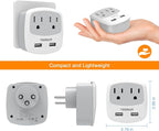 TESSAN Israel Power Adapter, Type H Travel Plug Adaptor - Image 6