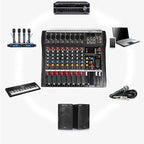 Professional 8 Channel Mixing Console Audio Mixer Bluetooth Digital USB MP3 - Image 4