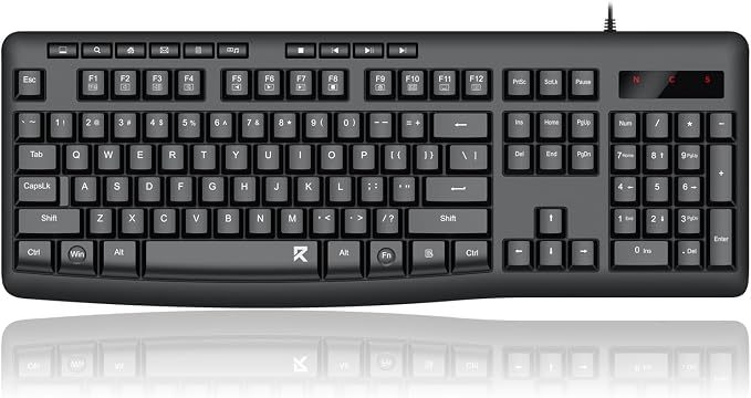 Redragon BK7366 Wired Keyboard, Silent Keyboard by REDRAGON