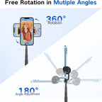 62 inch Automatic Tripod for iPhone, Auto-Open Phone Tripod Stand - Image 4