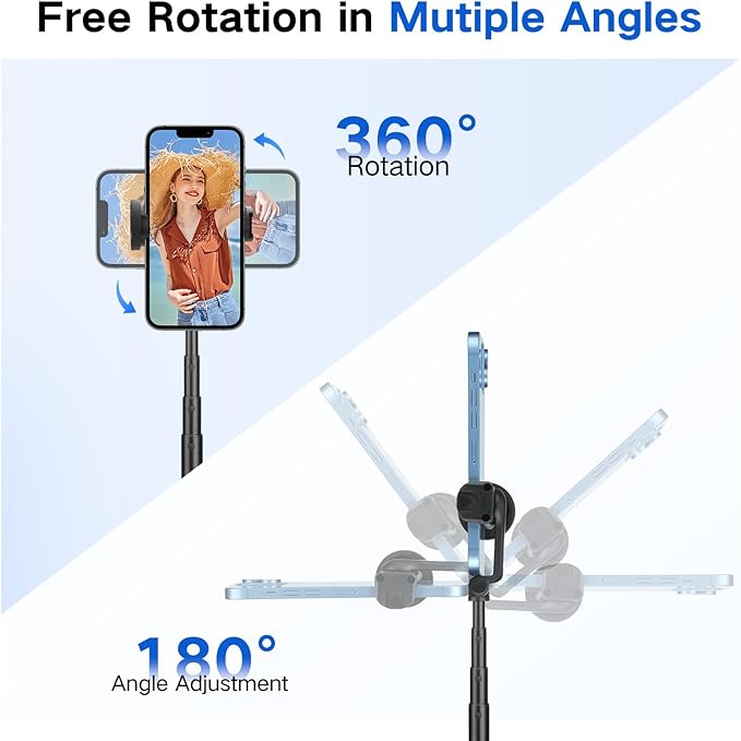 62 inch Automatic Tripod for iPhone, Auto-Open Phone Tripod Stand - Image 4