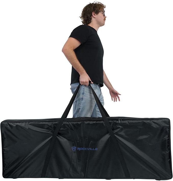 Rockville RTBL4 Adjustable Height DJ Table Folding Legs 20x60 Inch, Non-Slip - Image 9