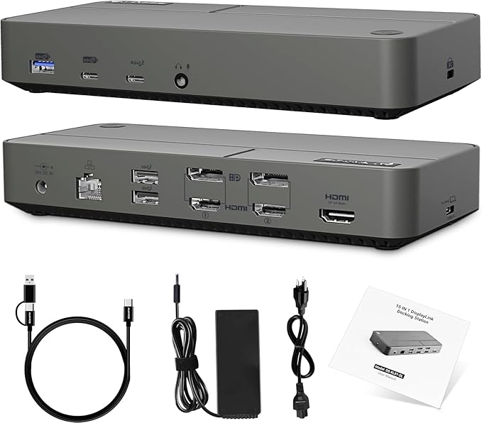 DisplayLink Docking Station 3 Monitors by Auimce