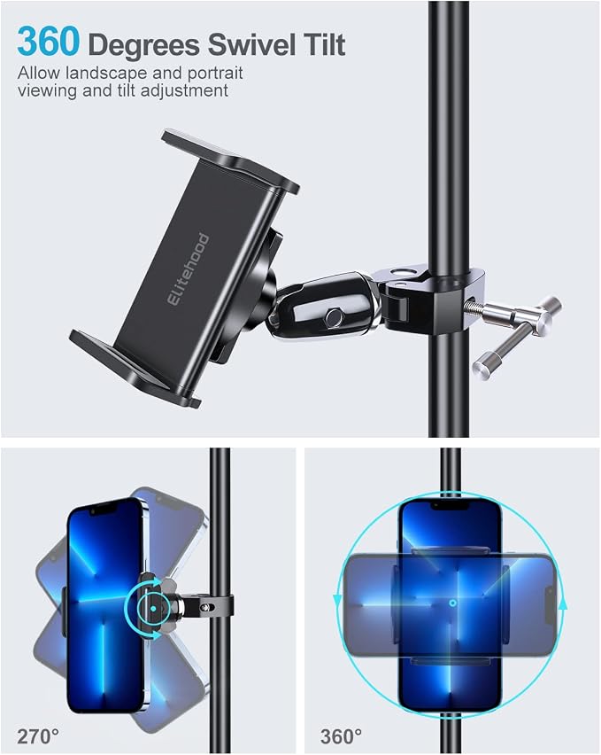elitehood 360 Swivel Tilt Phone Holder and Mount, Adjustable - Image 4