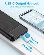 AsperX 2-Pack 10000mAh USB C Output Portable Charger Power Bank Fast Charging - Image 3