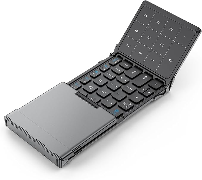 iClever Foldable Bluetooth Keyboard, BK18 Foldable Keyboard by iClever