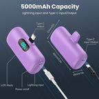 Samll Portable Charger for iPhone 16/15 Series, 5000mAh 3A PD USB C Power Bank - Image 7