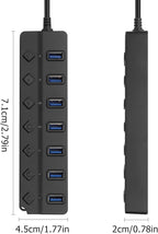 90 Degree USB Hub Splitter YACSEJAO USB 2.0 Data Hub - Image 6