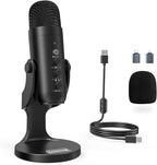 ZealSound Podcast Microphone for PC, Noise Cancellation USB Mic by zealsound