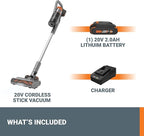 WORX 20V Cordless Stick Vacuum, Powerful Cordless Vacuum Cleaner 25Kpa High - Image 7