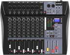 G-MARK MR80S Audio Mixer Interface USB Bluetooth Mixing Console 8 Channel 48V by G-MARK