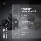 in Ear Monitor Headphones, CCZ DC02 In Ear Monitor Dual Magnetic Circuit DD - Image 4