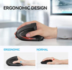 TECKNET Ergonomic Mouse, Wireless Bluetooth Vertical Mouse, 4800 DPI Optical - Image 5