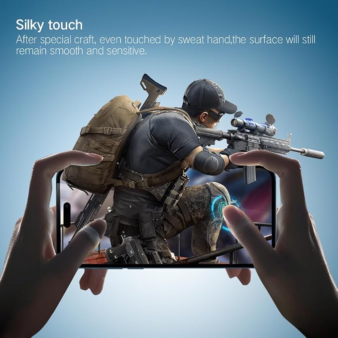 PERFECTSIGHT 2 Pack Anti Blue Light Screen Protector Compatible - Image 4