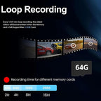 Mirror Dual Dash Camera with Voice Control, 4K+2.5K 10" Rear View Mirror Camera - Image 6