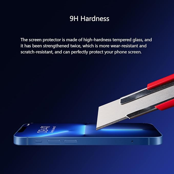 Blue Light Screen Protector for iPhone 12/12 Pro, HD Anti Blue Light Blocking - Image 8