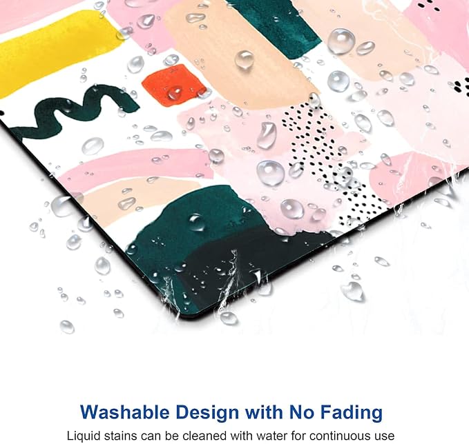Mouse Pad, Abstract Graphic Design Mouse Pad, Washable Square Cloth Mousepad - Image 4
