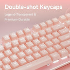 EWEADN TK100 Typewriter Keyboard Wired Mechanical Keyboard, 104 Keys Aesthetic - Image 5