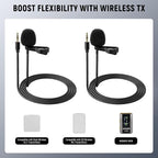 NEEWER Lavalier Lapel Microphone, Omnidirectional Condenser Wired Clip On Lav - Image 3