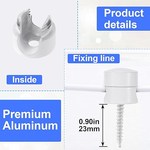 2 Sets Charger Holders for Cords, Adhesive Metal Cord Clips, Cable Management - Image 3