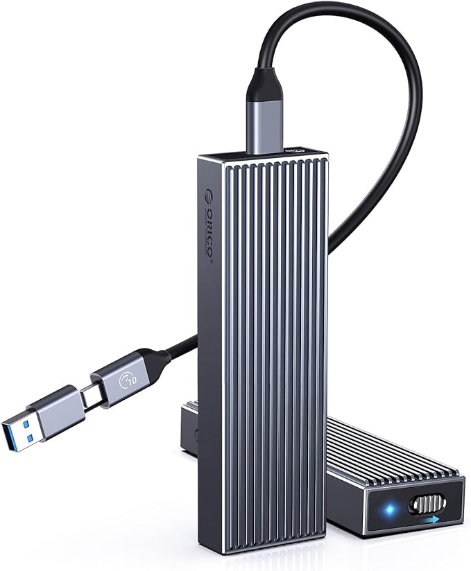 ORICO M.2 NVMe SSD Enclosure Aluminum Tool-Free Adapter, 10Gbps USB3.2 USB-C M2 by PioneerDataSolutionPowerYourFuture
