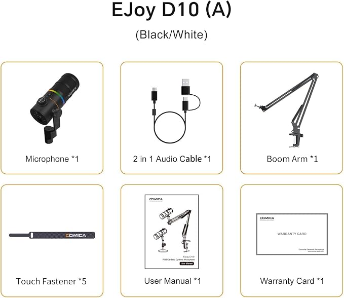 COMICA EJoy D10 A USB/XLR Dynamic Microphone - Image 4