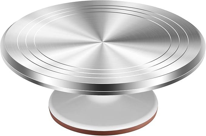 Kootek Aluminium Alloy Revolving Cake Stand 12 Inch Rotating Cake Turntable by Kootek