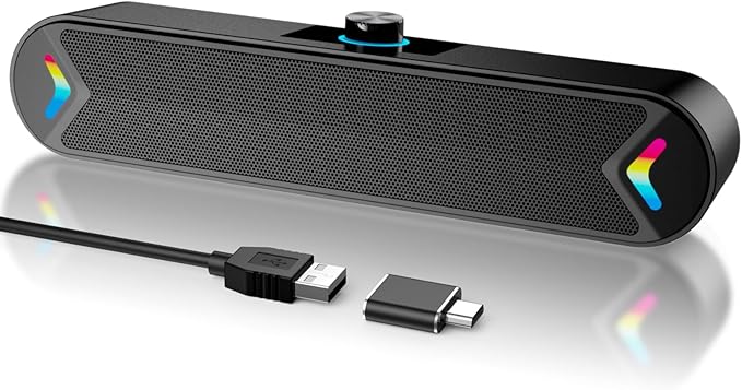 LENRUE Computer Speakers for Desktop, PC Speakers by LENRUE
