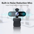 1080P Webcam with Microphone, eMeet Nova AutoFocus HD Webcam, 96°View Web - Image 4