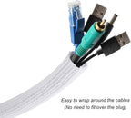 CrocSee 25ft - 3/4 inch Braided Cable Management Sleeve Cord Protector - - Image 2