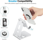 OMOTON Foldable Cell Phone Stand, C4 Portable Aluminum Phone Holder, Adjustable - Image 7