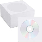 500 PCS Paper CD Sleeves DVD Paper Sleeves Envelope Holder by Vin+Beauty