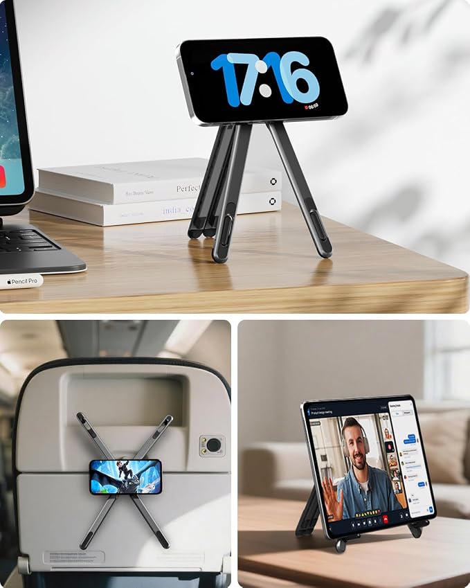 Viozon Magnetic Phone Holder Tripod, Portable Laptop Stand - Image 2