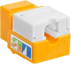 Cmple - RJ45 Keystone Jack 90 Degree Cat5e Keystone Jack Insert Punch Down RJ45 - Image 2