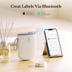 NIIMBOT Label Maker with Tape D11 0.5 Inch Bluetooth 300 DPI Portable Label - Image 2