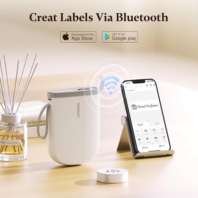 NIIMBOT Label Maker with Tape D11 0.5 Inch Bluetooth 300 DPI Portable Label - Image 2
