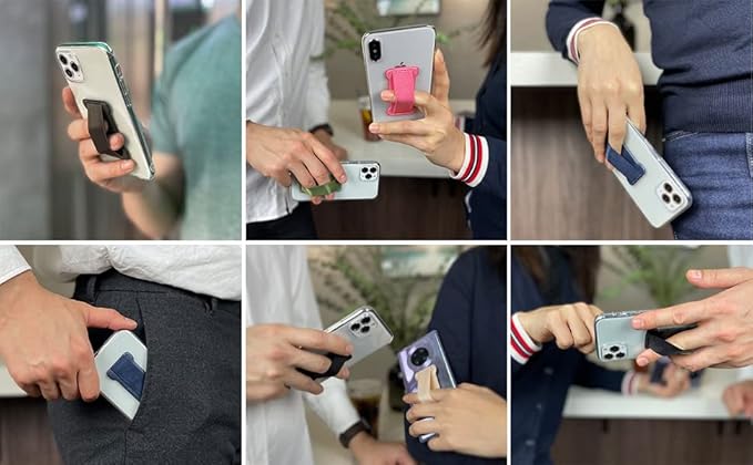 Phone Grip Holder for Hand, Universal Finger Strap Phone Holder, Finger Selfie - Image 7