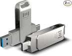 MOSDART 64GB USB3.1 Fast Speed C and A Dual Flash Drive, exFAT Memory Stick by MOSDART