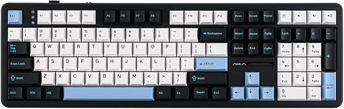 EPOMAKER Aula F108 Wireless Gaming Keyboard, Full Size Mechanical Keyboard by EPOMAKER