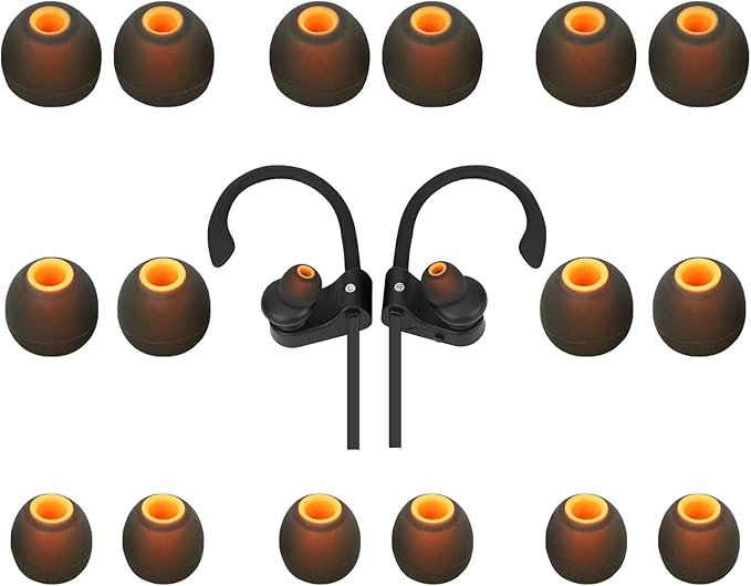Earbud Tips Ear Bud Tips Soft Anti Slip Washable and Reusable Silicone by Unknown