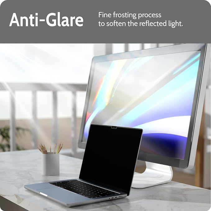 Magnetic Privacy Screen for MacBook Pro 16 Inch, 16inch Removable Matte Anti - Image 4
