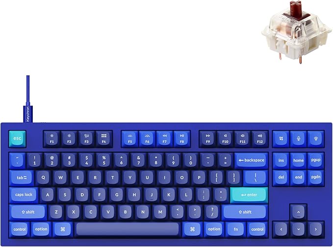 Keychron Q3 QMK/VIA Wired Custom Mechanical Keyboard, Full Aluminum Tenkeyless by Keychron