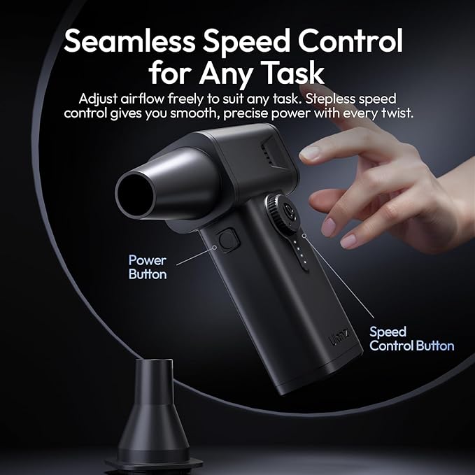ULANZI AD02 Storm Electric Air Duster V2, 13W High-Speed Compressed Air Duster - Image 5