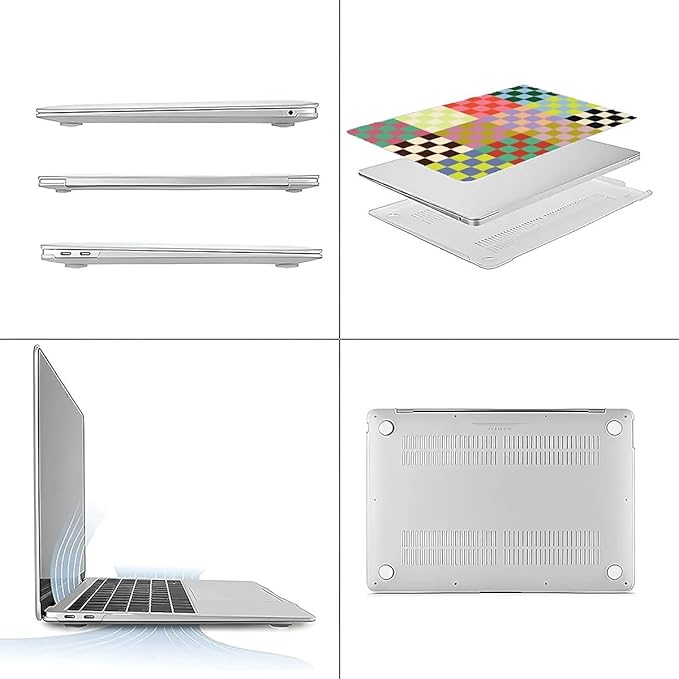Compatible with MacBook Air 13.3 13.6 Inch Case 2022 2021 2020 2019 Plastic - Image 3