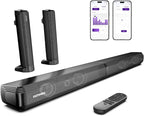 ULTIMEA 2.2ch Sound Bar for Smart TV, Peak Power 100W, 2-in-1 Detachable Sound by ULTIMEA