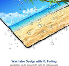 Beach Mouse Pad, Mouse Mat Square Waterproof Mouse Pad Non-Slip Rubber Base - Image 5